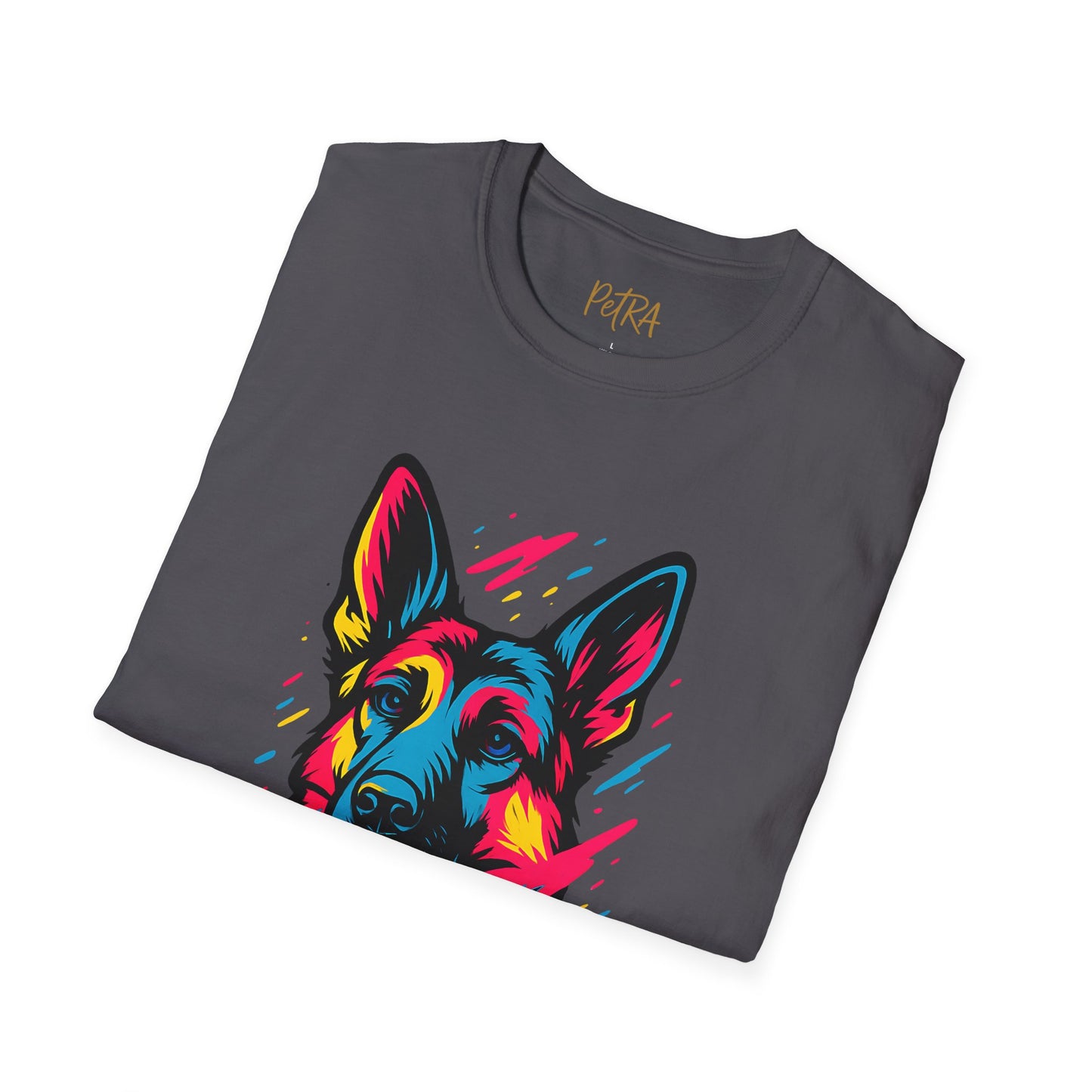 German Shepherd T Shirt – Neo Pop Art Portrait – Unisex Fit
