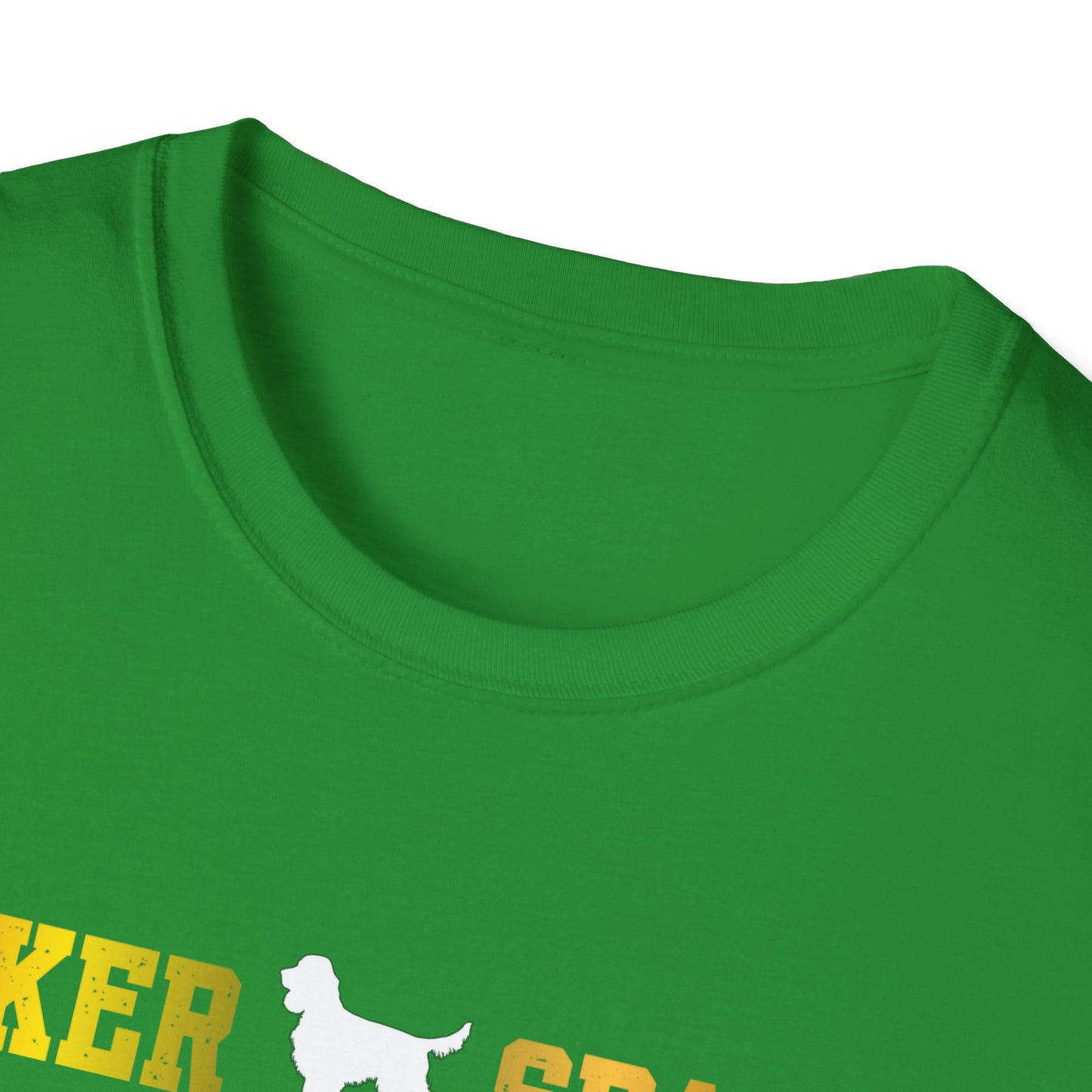 Cocker Spaniel T Shirt – 'Cocker Spaniel Dad' Block Silhouette – Unisex Fit