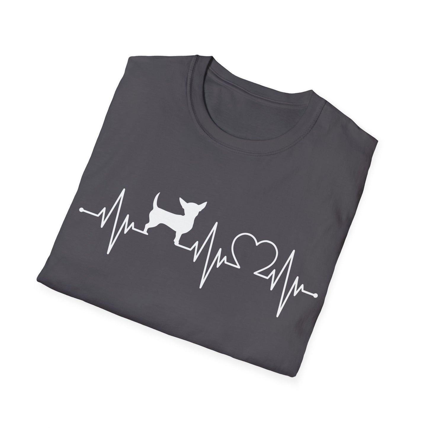 Chihuahua T Shirt – Heartbeat Design – Unisex Fit