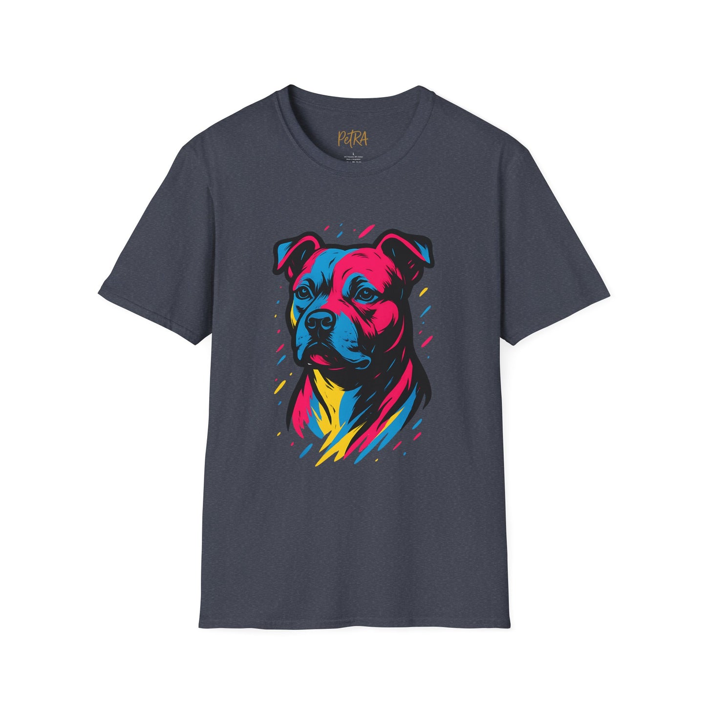 Staffy T Shirt – Neo Pop Art Portrait – Unisex Fit