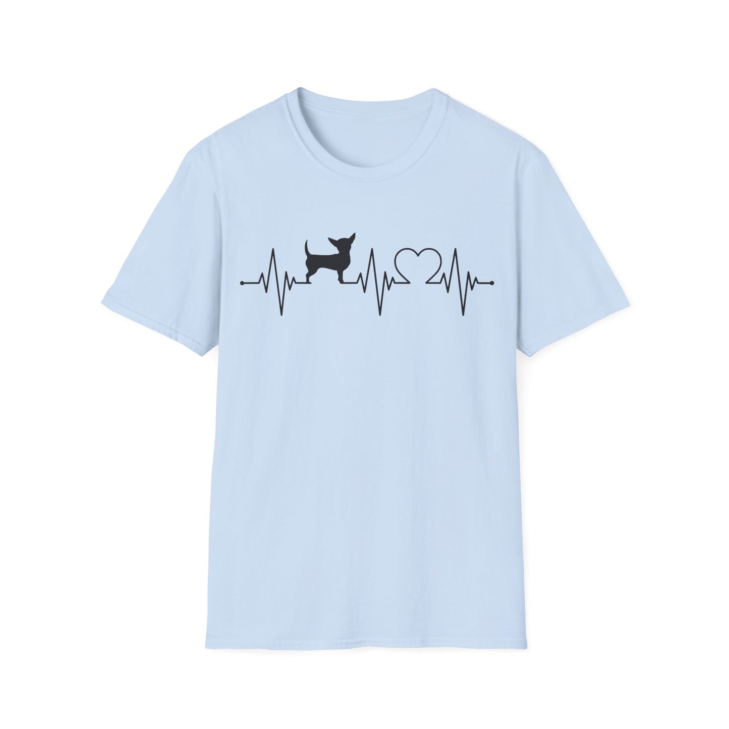 Chihuahua T Shirt – Heartbeat Design – Unisex Fit