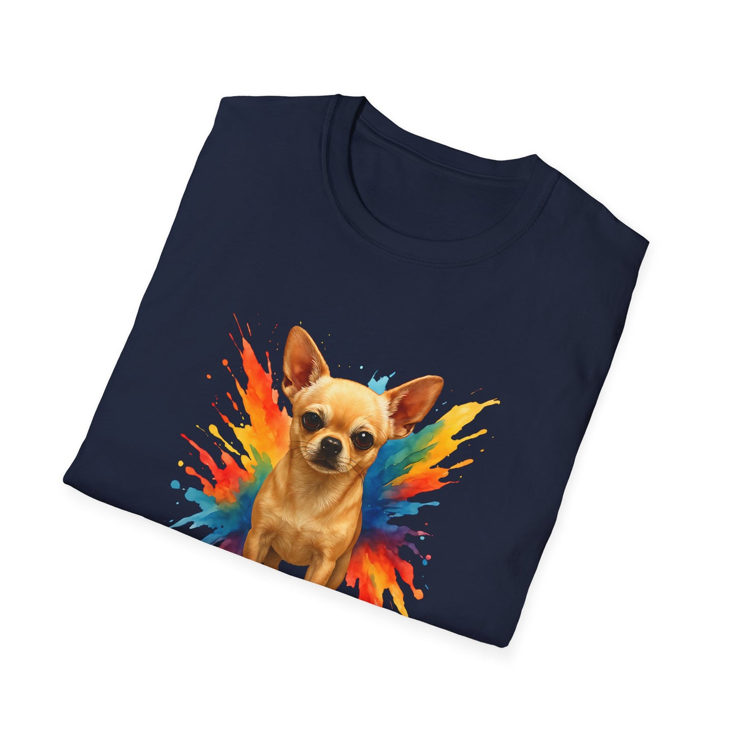 Chihuahua T Shirt – Color Splash Portrait – Unisex Fit