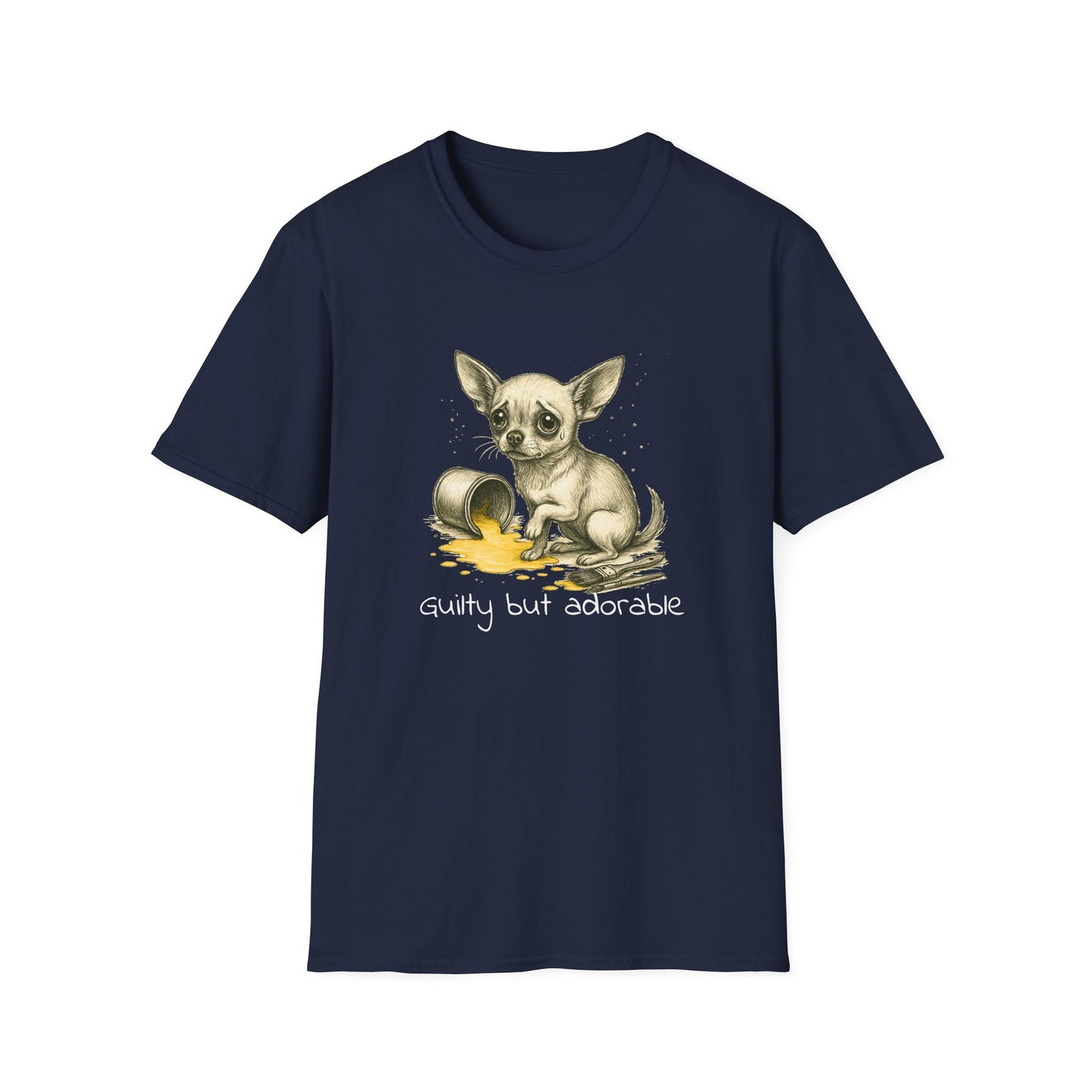 Chihuahua T Shirt – Spilled Paint Design – Unisex Fit