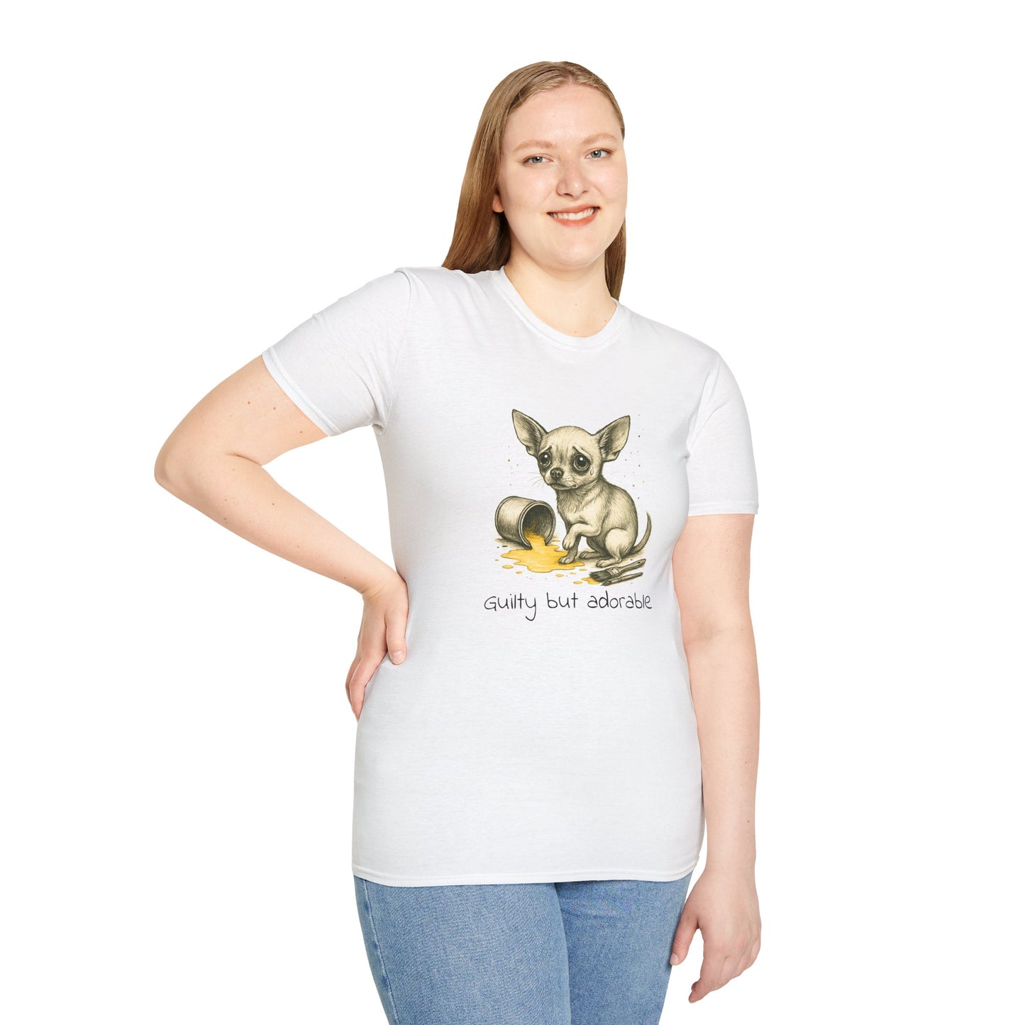 Chihuahua T Shirt – Spilled Paint Design – Unisex Fit