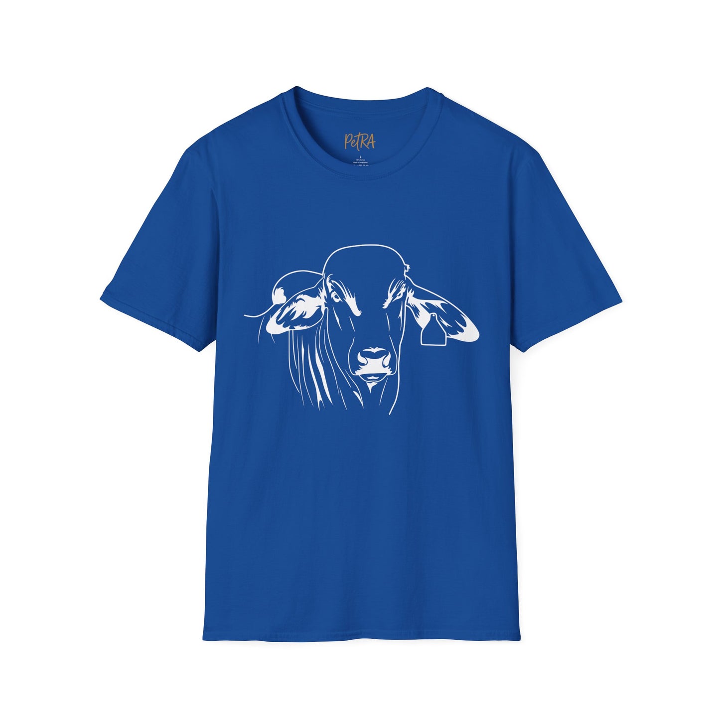 Brahman Tee – Minimal Line Art Cattle Design – Unisex Fit