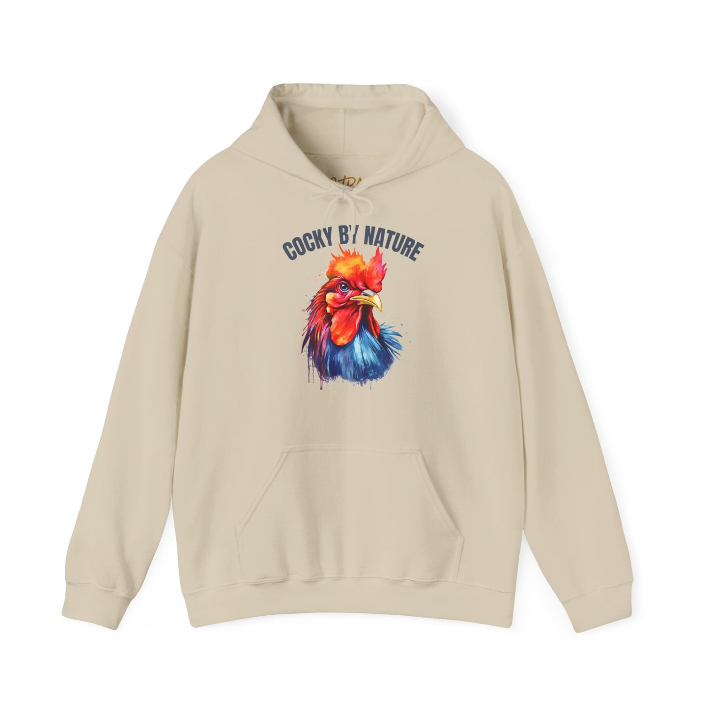 Rooster Hoodie – 'Cocky by Nature' Bold Color Design – Unisex Fit
