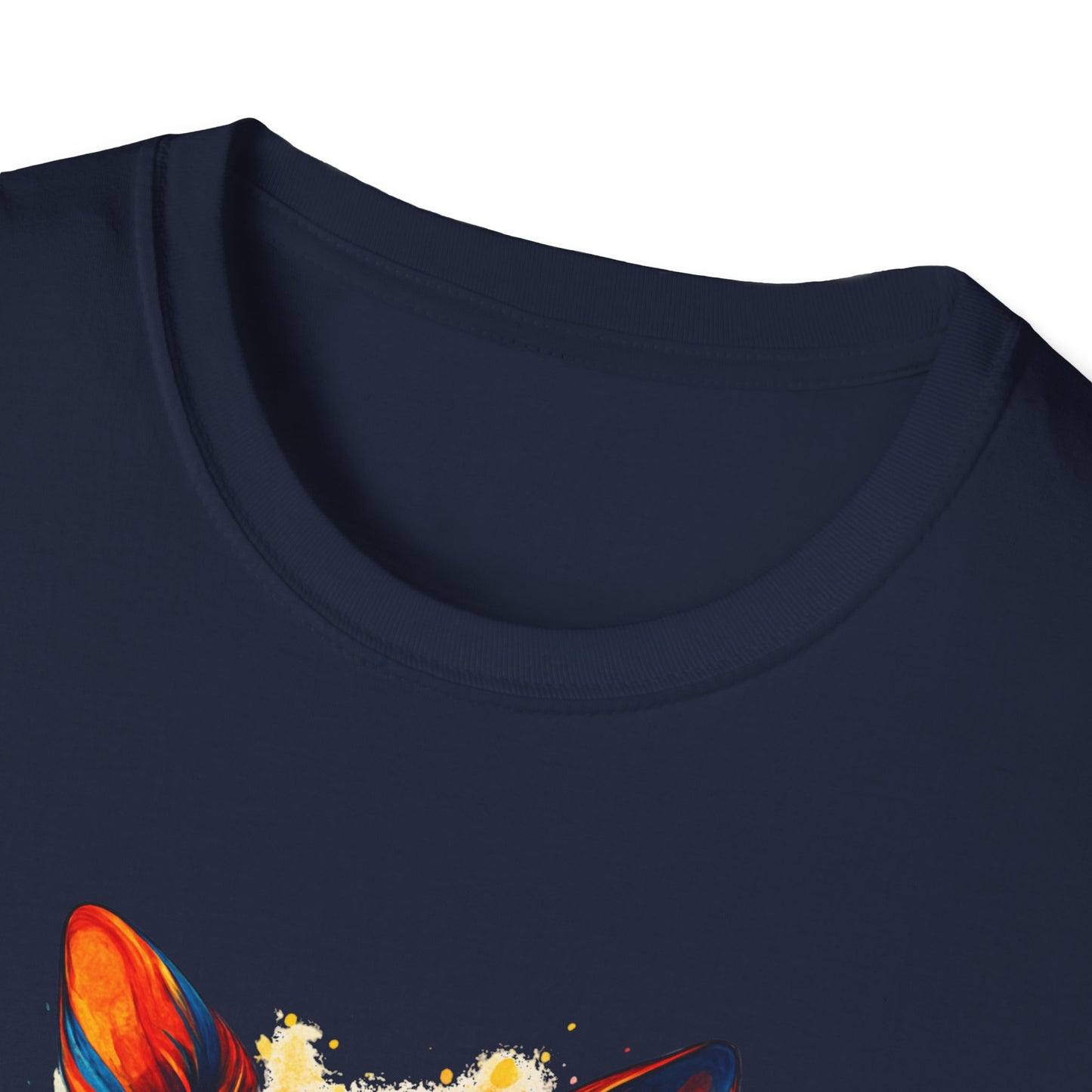 Chihuahua T Shirt – Vibrant Swirl Portrait (Red/Orange Series) – Unisex Fit