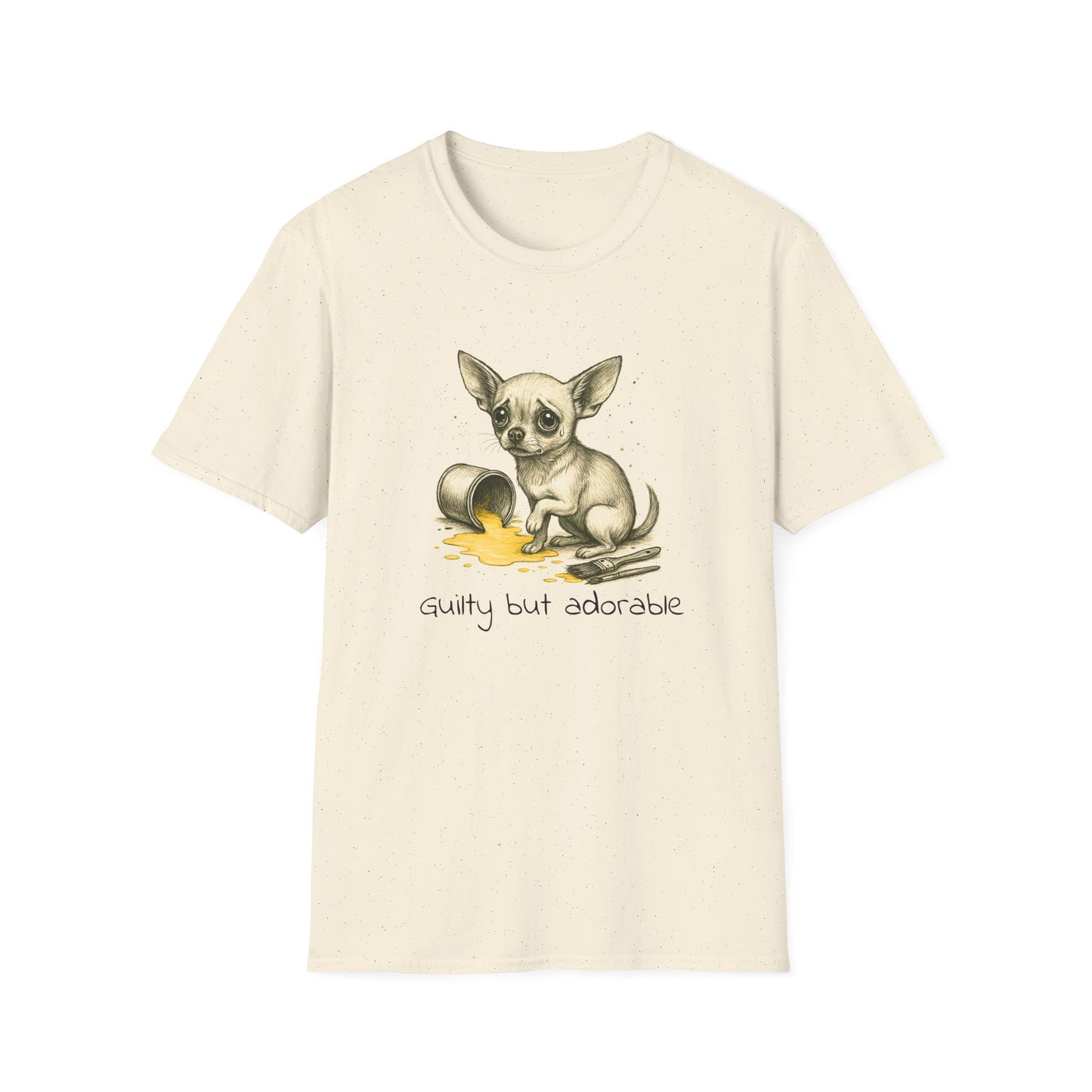 Chihuahua T Shirt – Spilled Paint Design – Unisex Fit