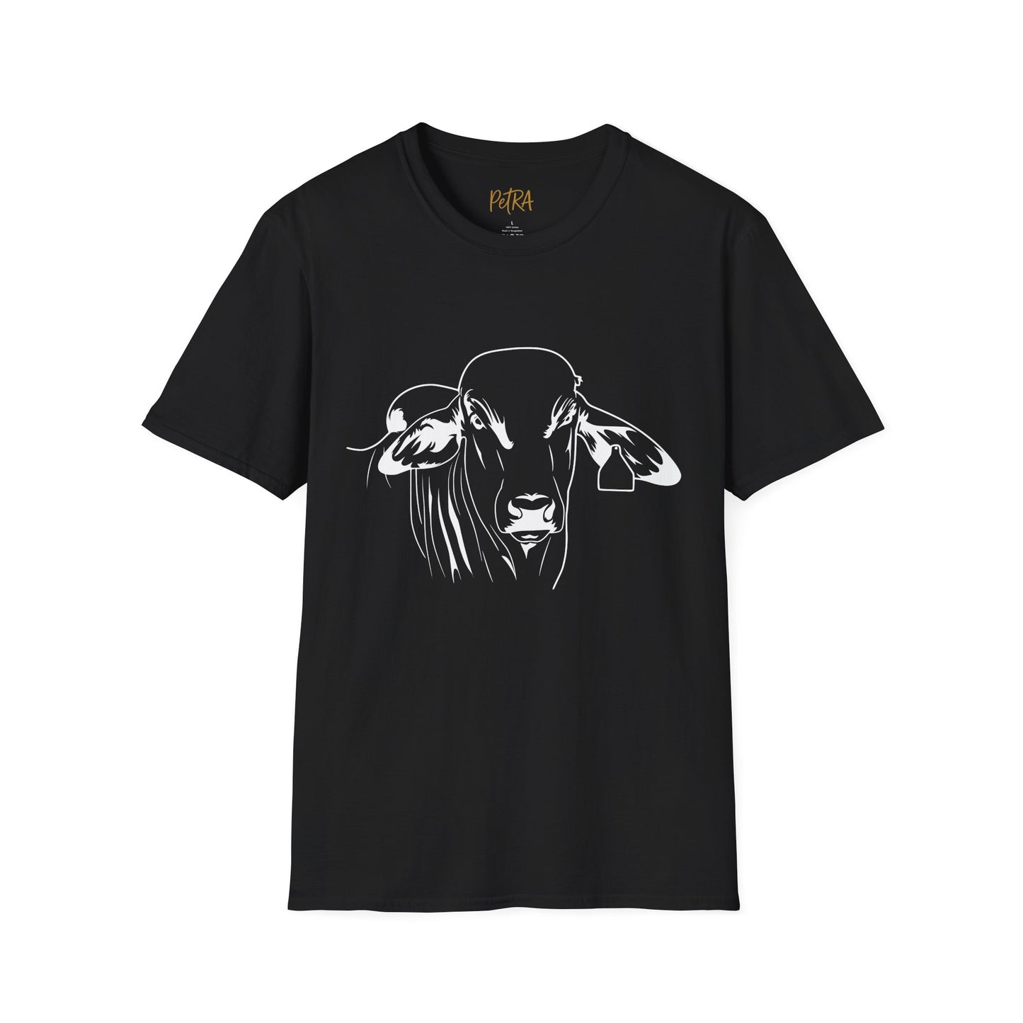 Brahman Tee – Minimal Line Art Cattle Design – Unisex Fit