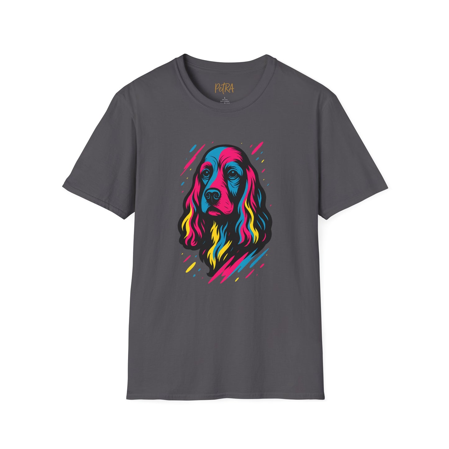 Cocker Spaniel T Shirt – Neo Pop Art Portrait – Unisex Fit