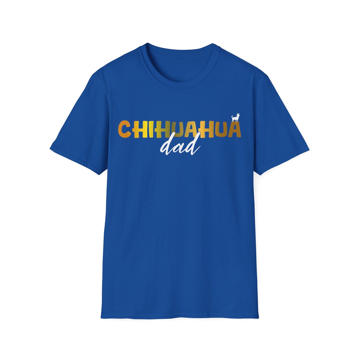 Chihuahua T Shirt – 'Chihuahua DAD' Bold Lettering – Unisex Fit
