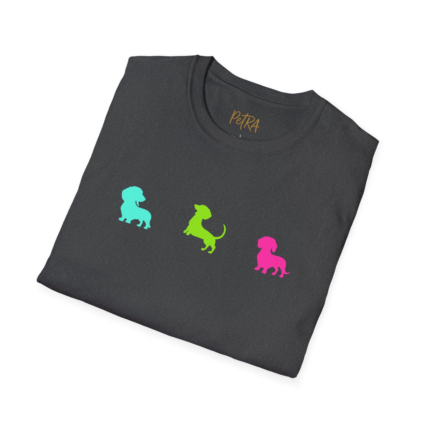 Dachshund T Shirt – Colorful Silhouette Design – Unisex Fit