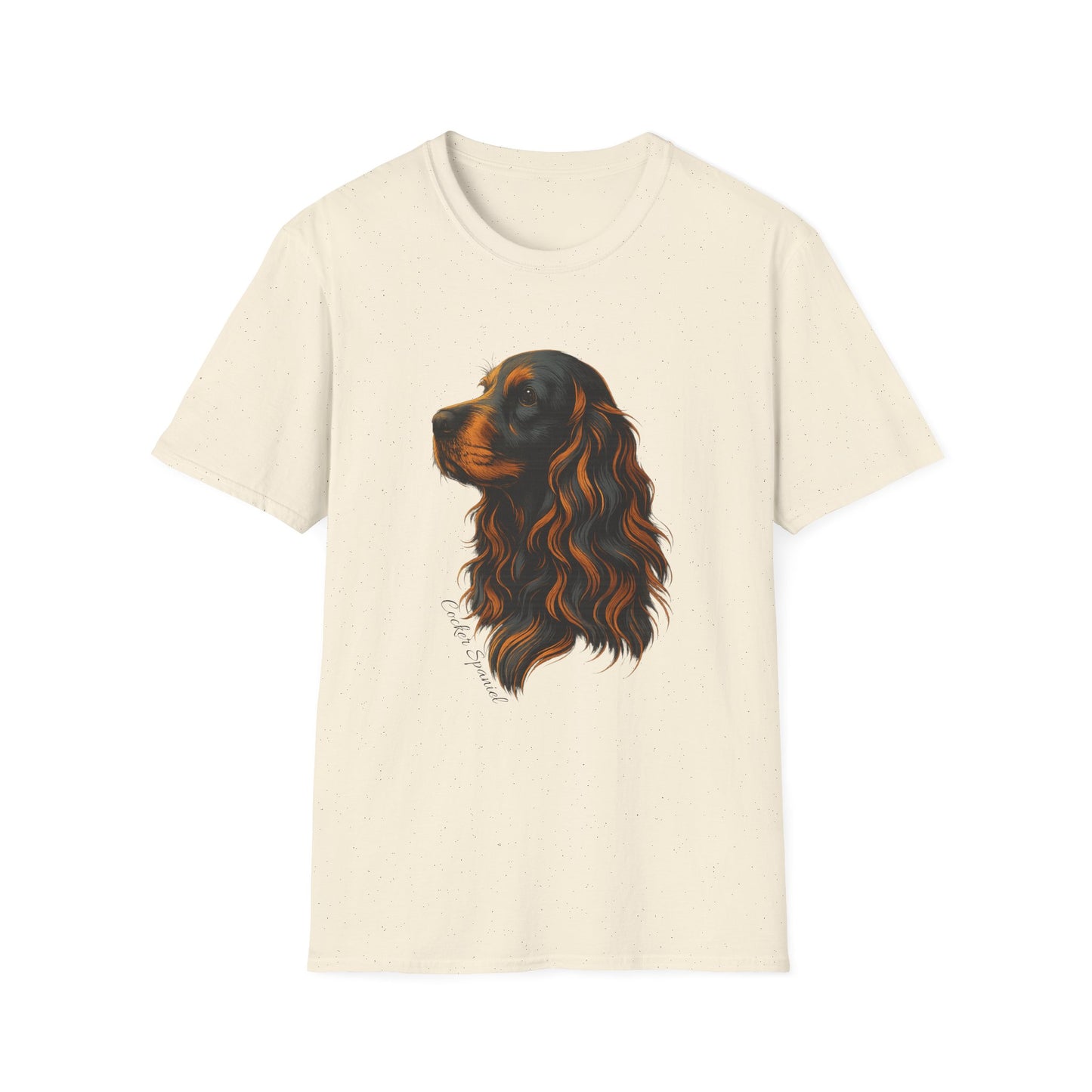 Cocker Spaniel T Shirt – Elegant Head Study Portrait – Unisex Fit