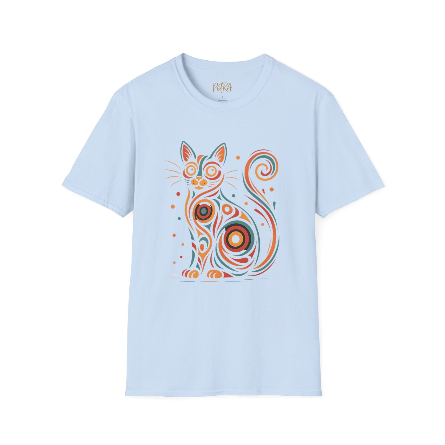 Cat T Shirt – Abstract Kaleidoscope Art – Unisex Fit