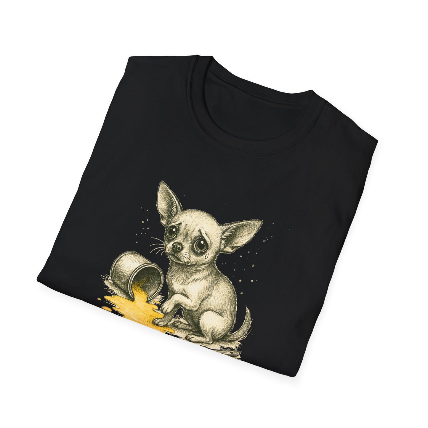 Chihuahua T Shirt – Spilled Paint Design – Unisex Fit
