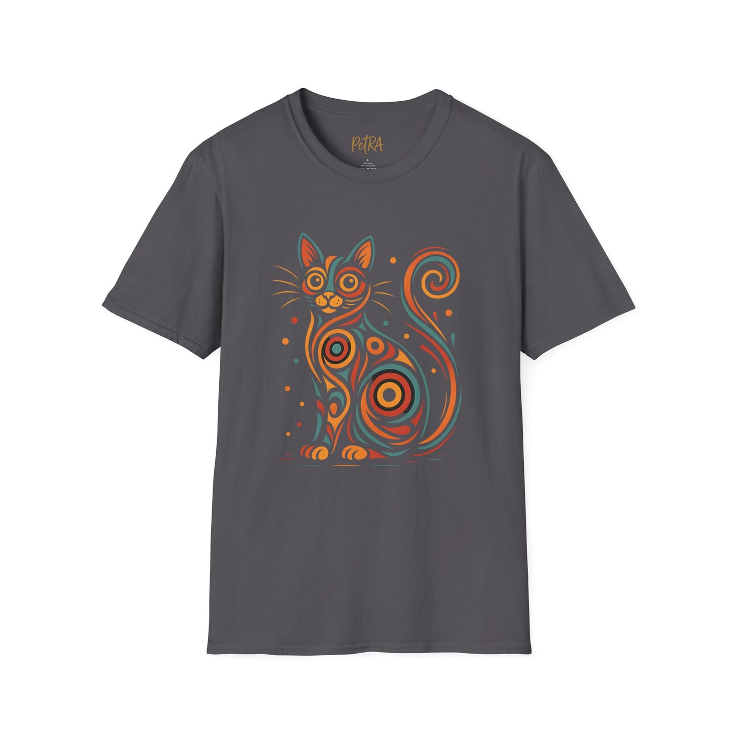 Cat T Shirt – Abstract Kaleidoscope Art – Unisex Fit