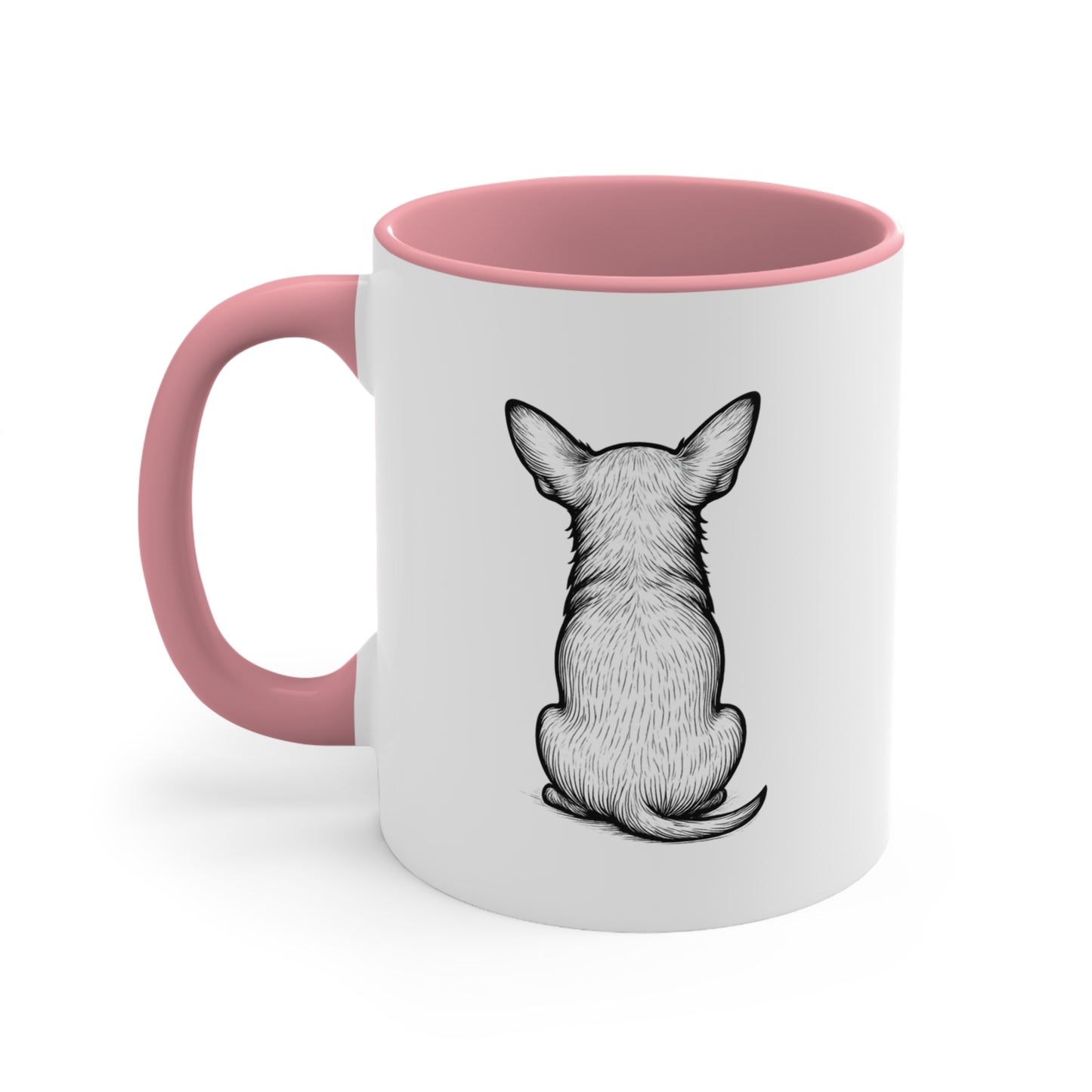 Chihuahua Mug – 'Dramatic AF' Sketch Design – 11oz Accent