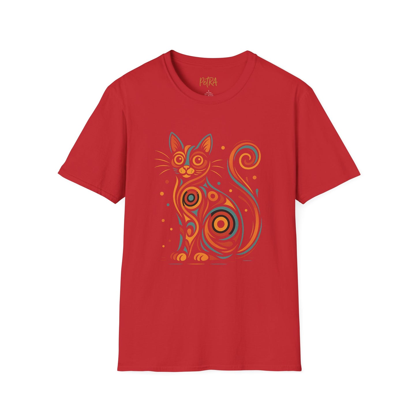 Cat T Shirt – Abstract Kaleidoscope Art – Unisex Fit