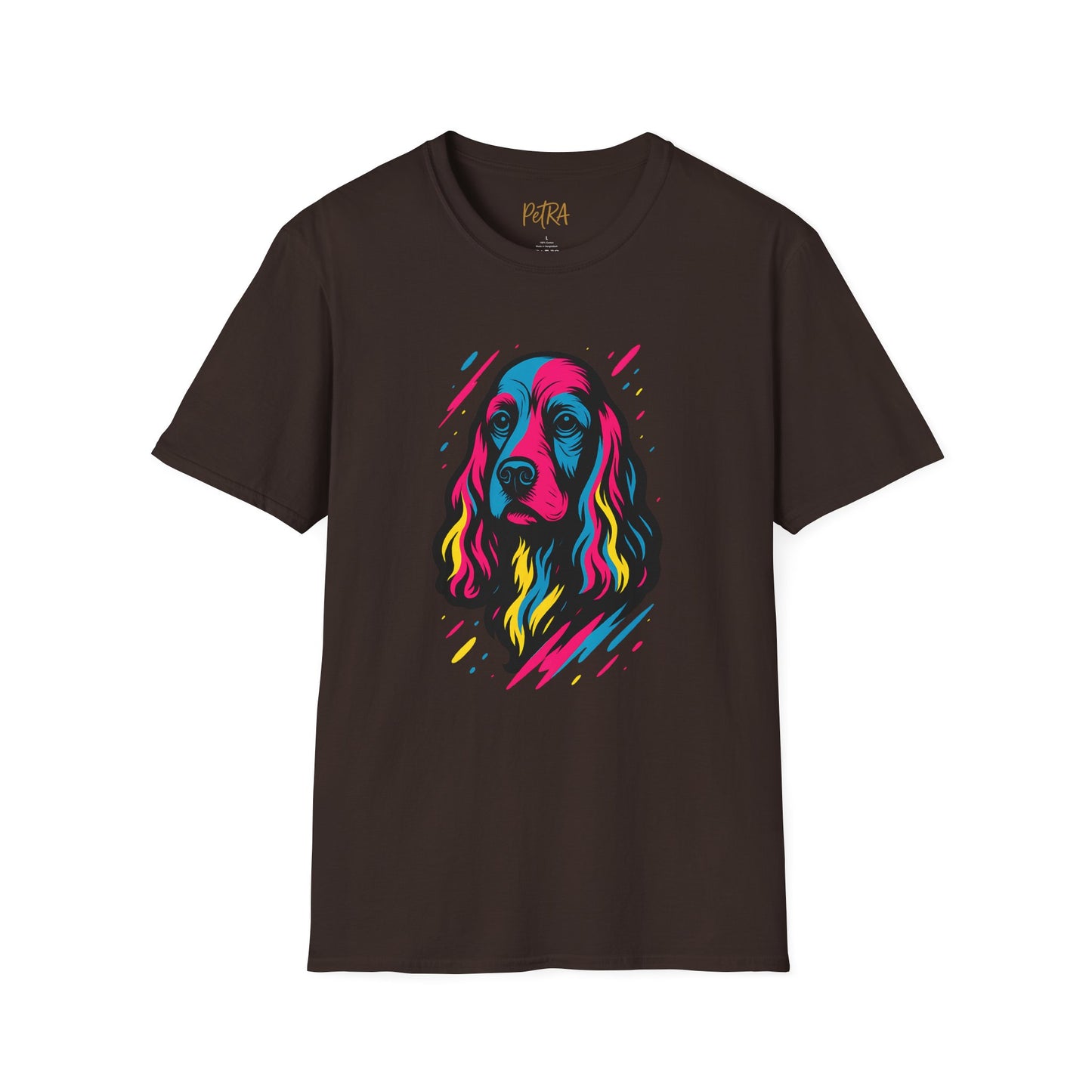 Cocker Spaniel T Shirt – Neo Pop Art Portrait – Unisex Fit