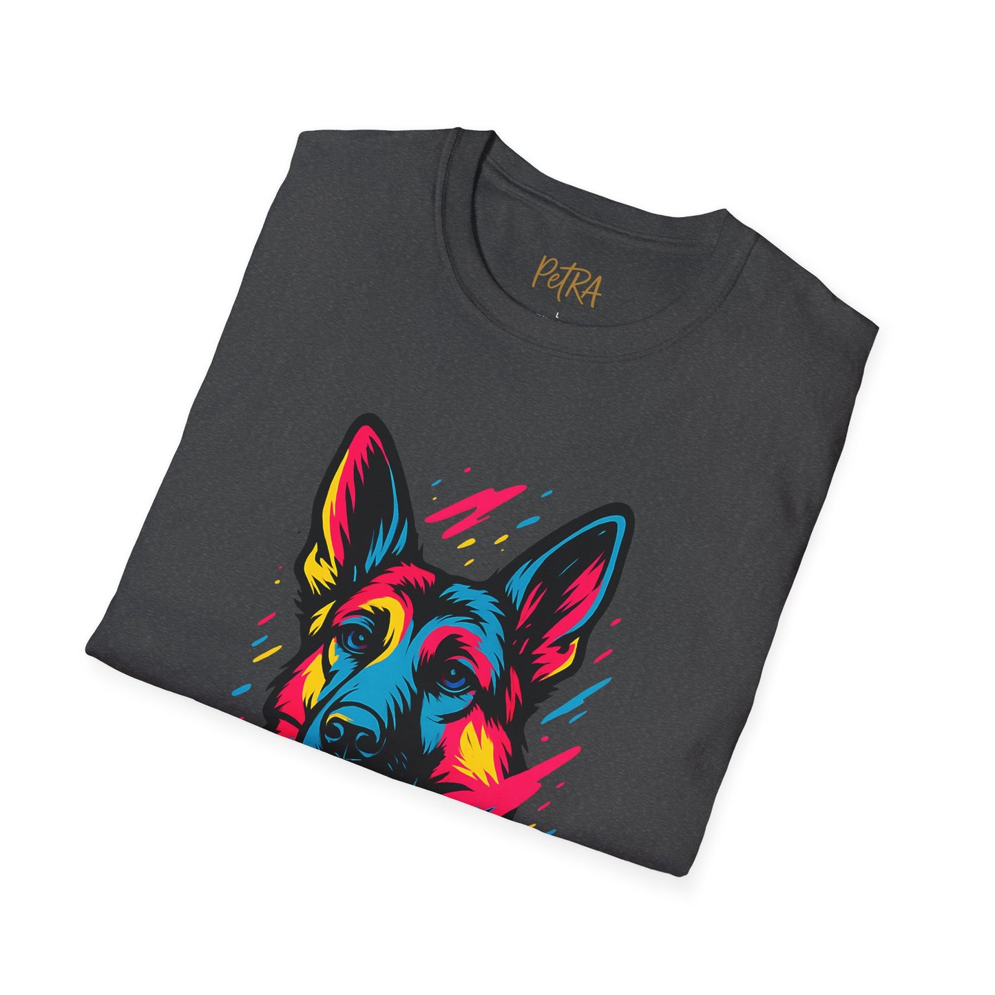 German Shepherd T Shirt – Neo Pop Art Portrait – Unisex Fit