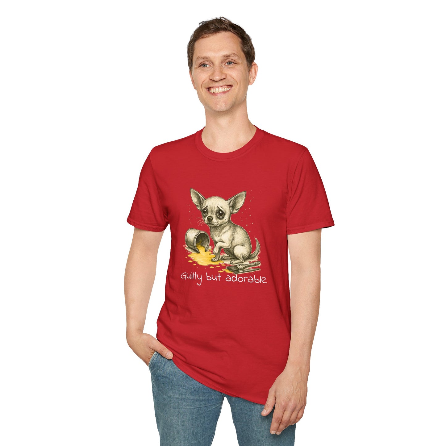Chihuahua T Shirt – Spilled Paint Design – Unisex Fit
