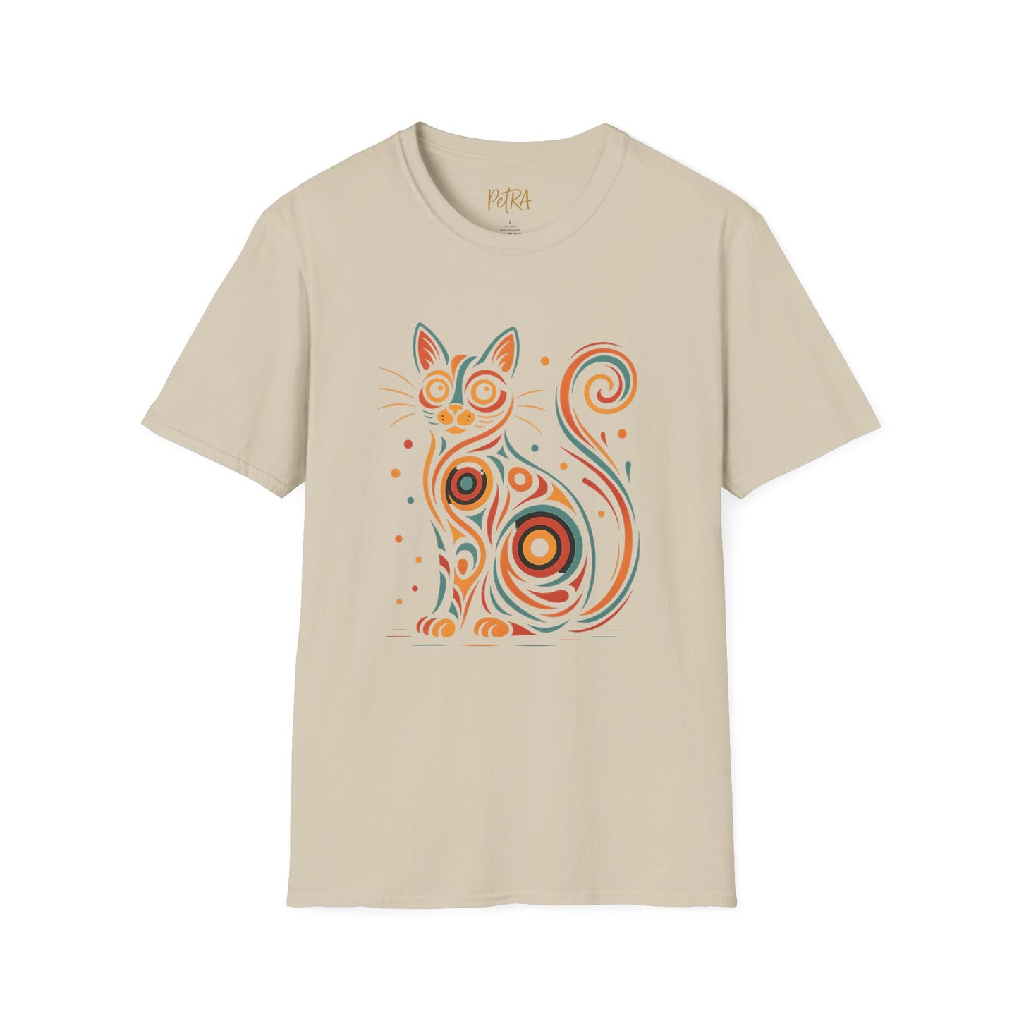 Cat T Shirt – Abstract Kaleidoscope Art – Unisex Fit