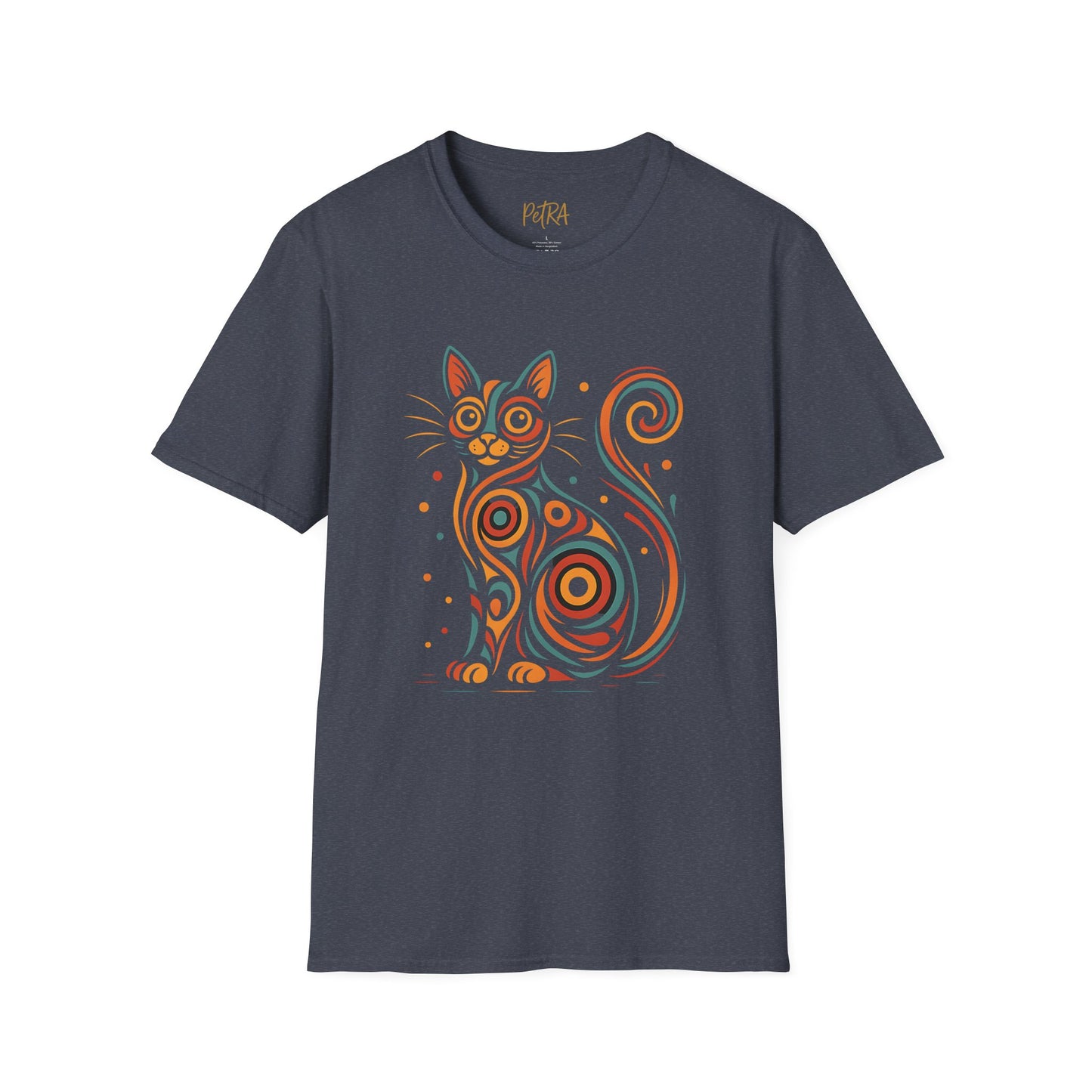 Cat T Shirt – Abstract Kaleidoscope Art – Unisex Fit