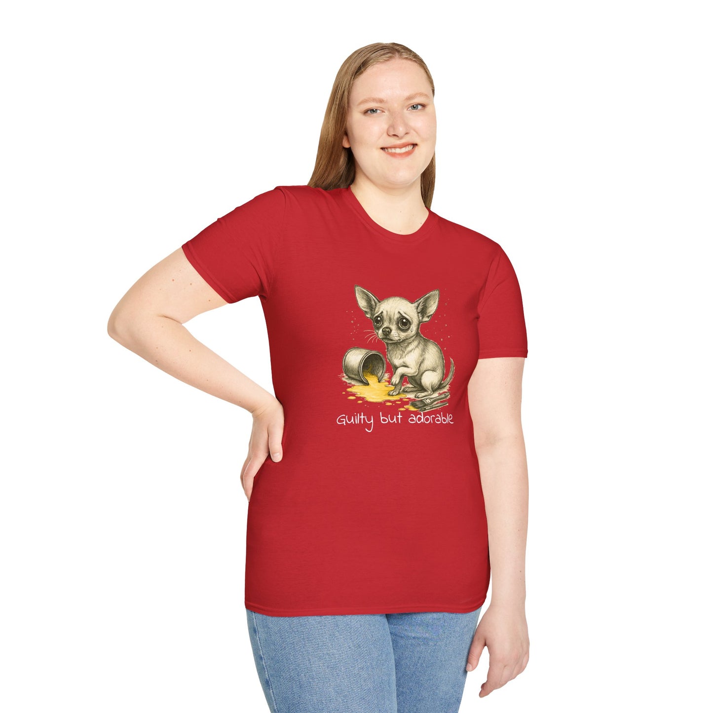 Chihuahua T Shirt – Spilled Paint Design – Unisex Fit
