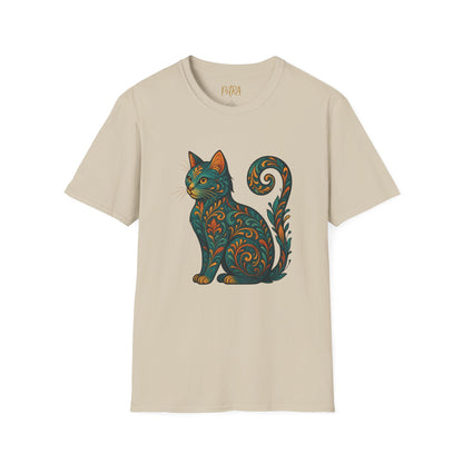Cat Tee – Vintage Baroque Feline Design – Unisex Fit