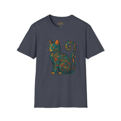 Cat Tee – Vintage Baroque Feline Design – Unisex Fit