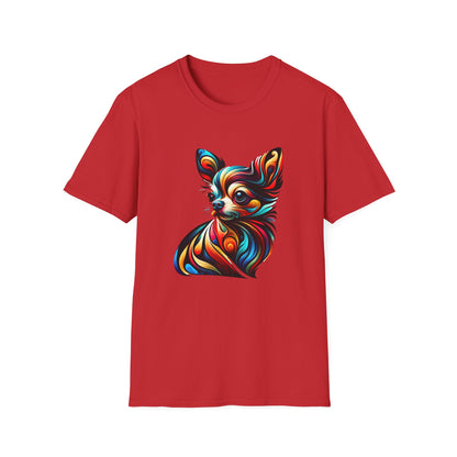 Chihuahua Tee – Vibrant Abstract Swirl Portrait – Unisex Fit