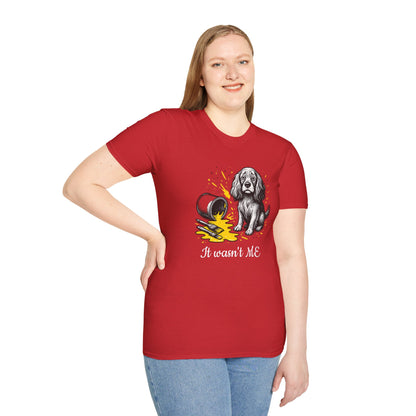 Cocker Spaniel Tee – Spilled Paint Design – Unisex Fit