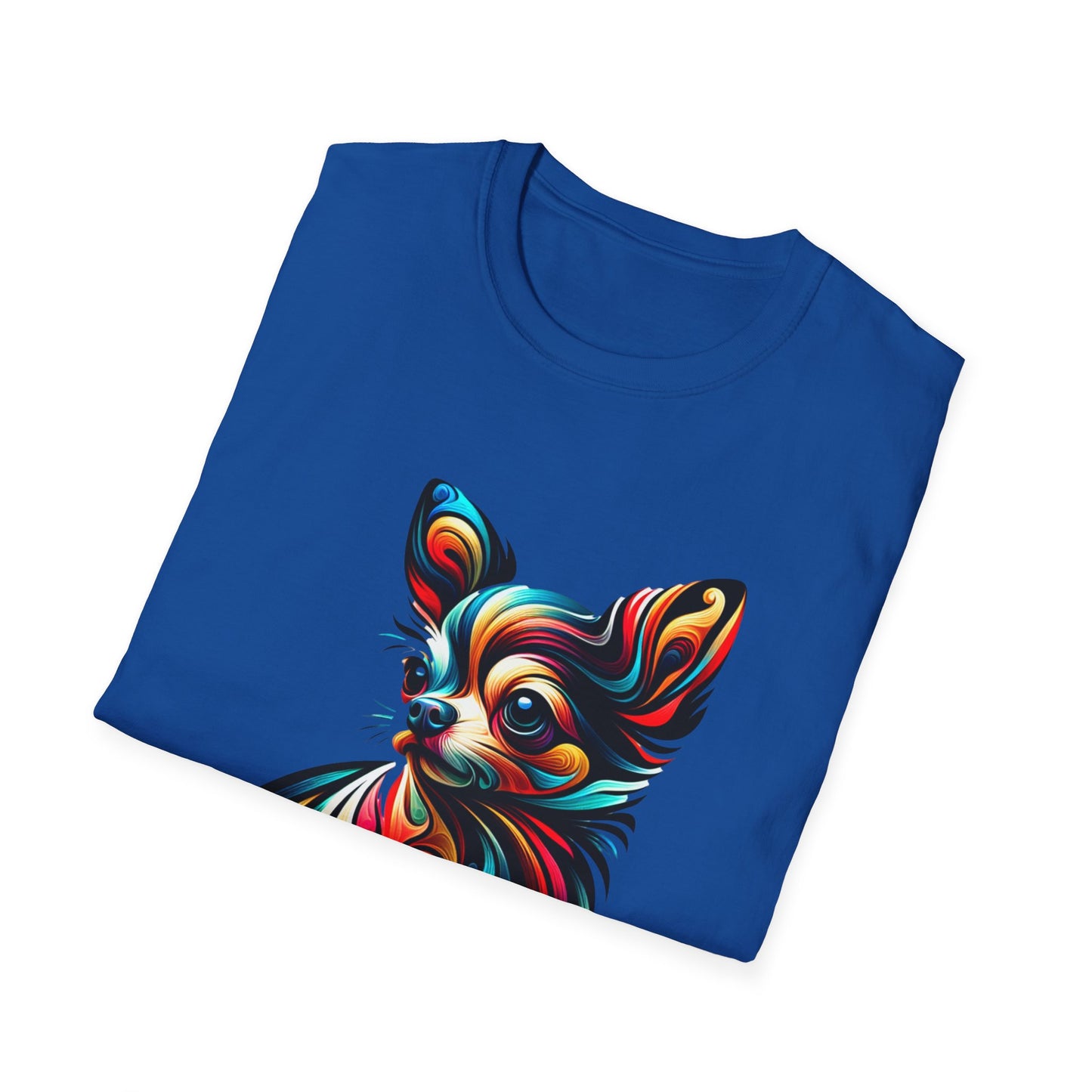 Chihuahua Tee – Vibrant Abstract Swirl Portrait – Unisex Fit