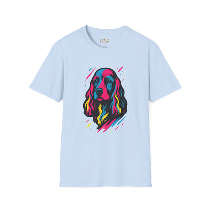 Cocker Spaniel T Shirt – Neo Pop Art Portrait – Unisex Fit