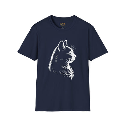 Cat Tee – Elegant Sketch Silhouette – Unisex Fit