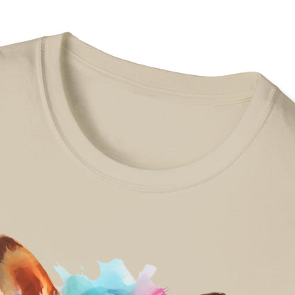Chihuahua Tee – 'Chihuahua Mum' Watercolor Splash Design – Unisex Fit
