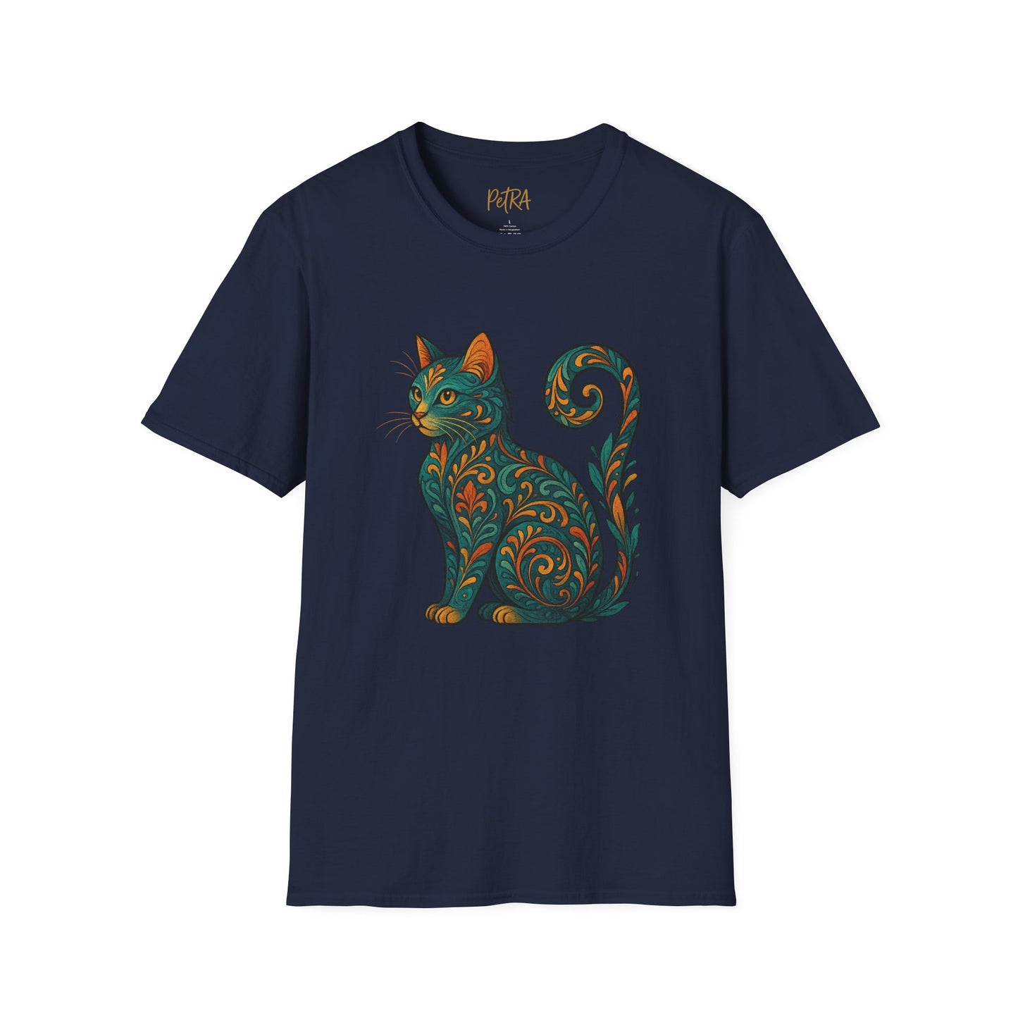 Cat Tee – Vintage Baroque Feline Design – Unisex Fit