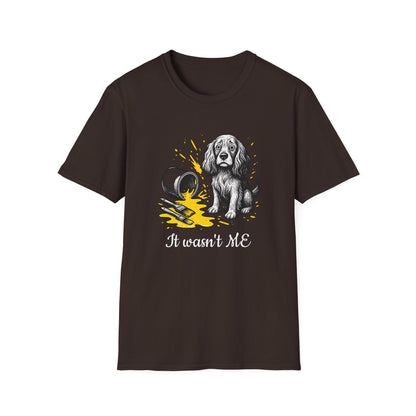 Cocker Spaniel Tee – Spilled Paint Design – Unisex Fit