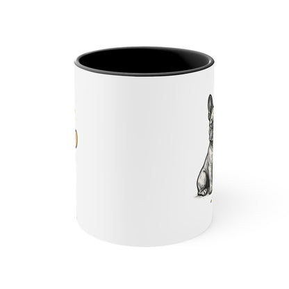 Frenchie Mug – 'If You Wanted Boring' Sketch Design – 11oz