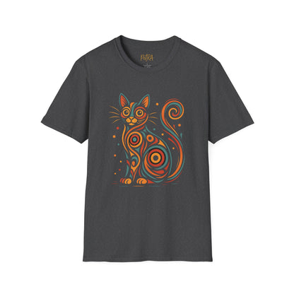 Cat T Shirt – Abstract Kaleidoscope Art – Unisex Fit