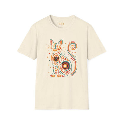 Cat T Shirt – Abstract Kaleidoscope Art – Unisex Fit