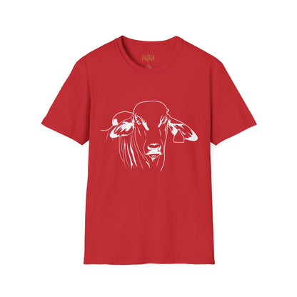 Brahman Tee – Minimal Line Art Cattle Design – Unisex Fit