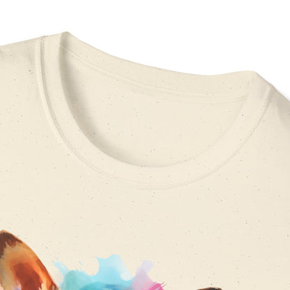 Chihuahua Tee – 'Chihuahua Mum' Watercolor Splash Design – Unisex Fit