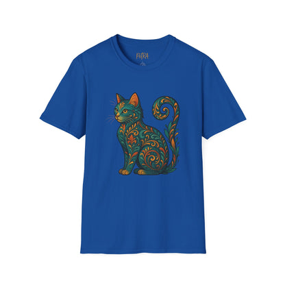 Cat Tee – Vintage Baroque Feline Design – Unisex Fit