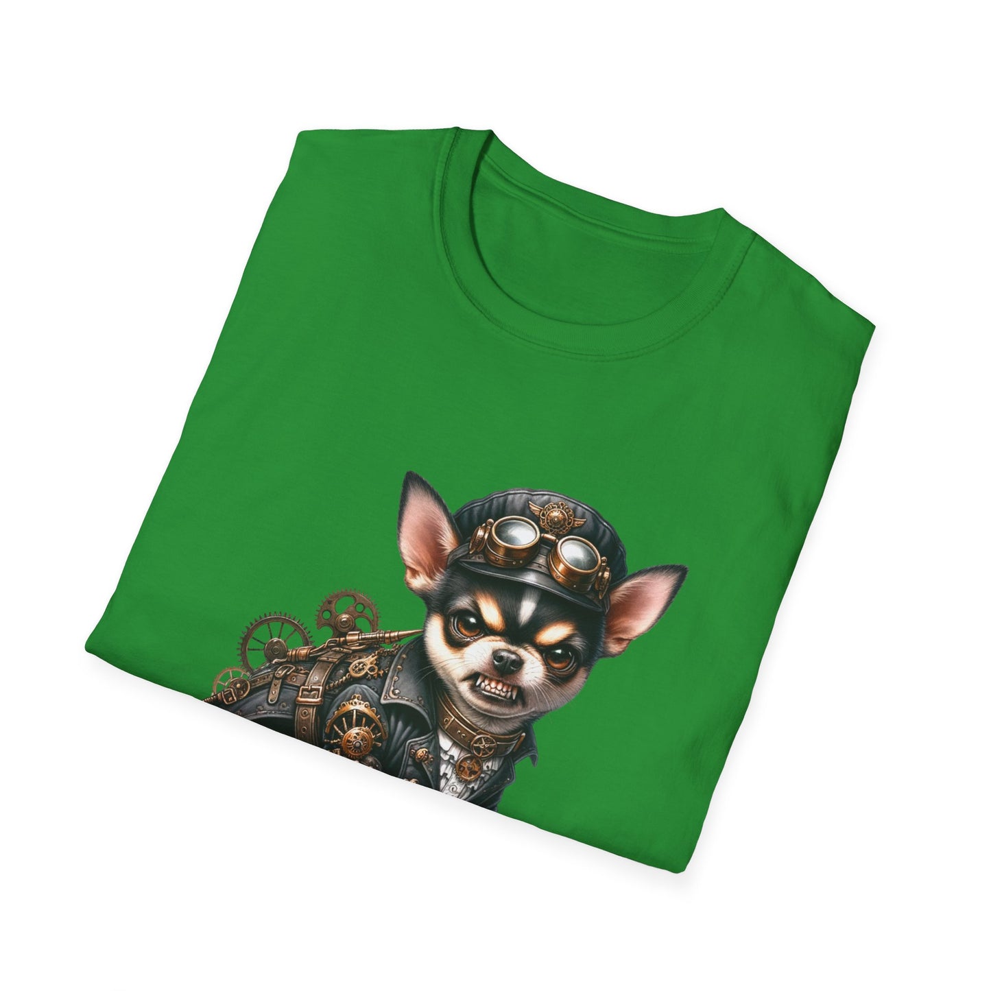 Chihuahua Tee – 'Tiny but Lethal' Steampunk Cosplay Design – Unisex Fit