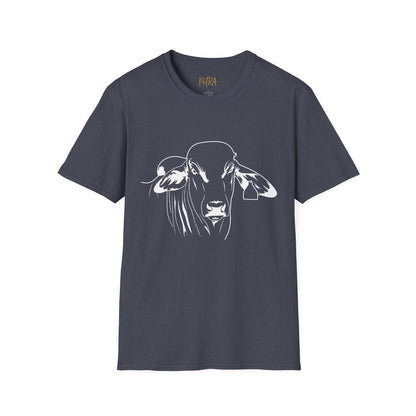 Brahman Tee – Minimal Line Art Cattle Design – Unisex Fit