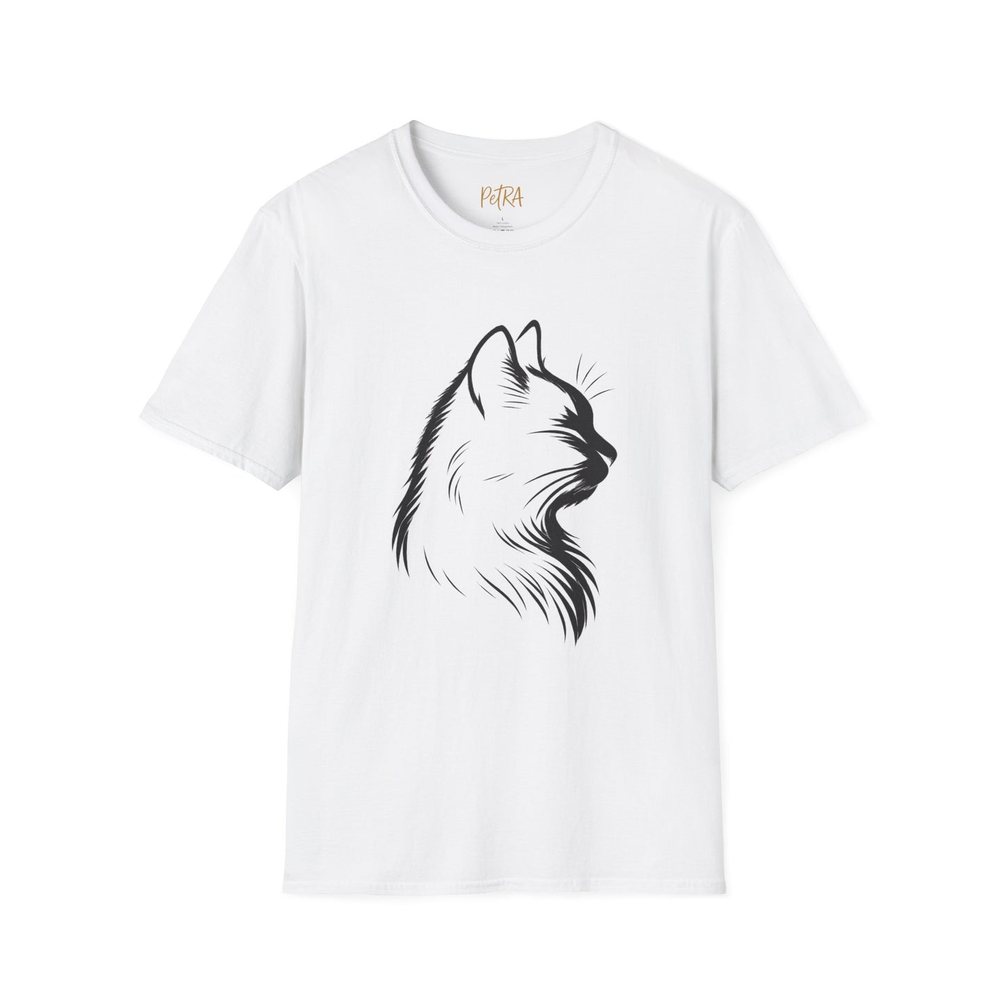Cat Tee – Elegant Sketch Silhouette – Unisex Fit