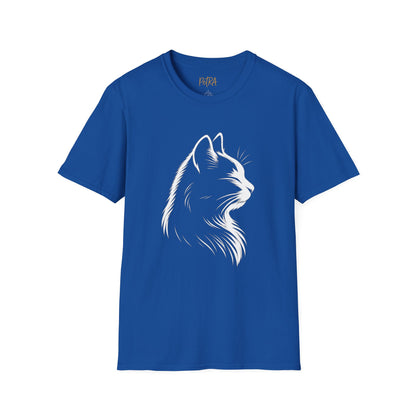 Cat Tee – Elegant Sketch Silhouette – Unisex Fit