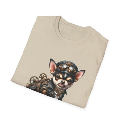 Chihuahua Tee – 'Tiny but Lethal' Steampunk Cosplay Design – Unisex Fit