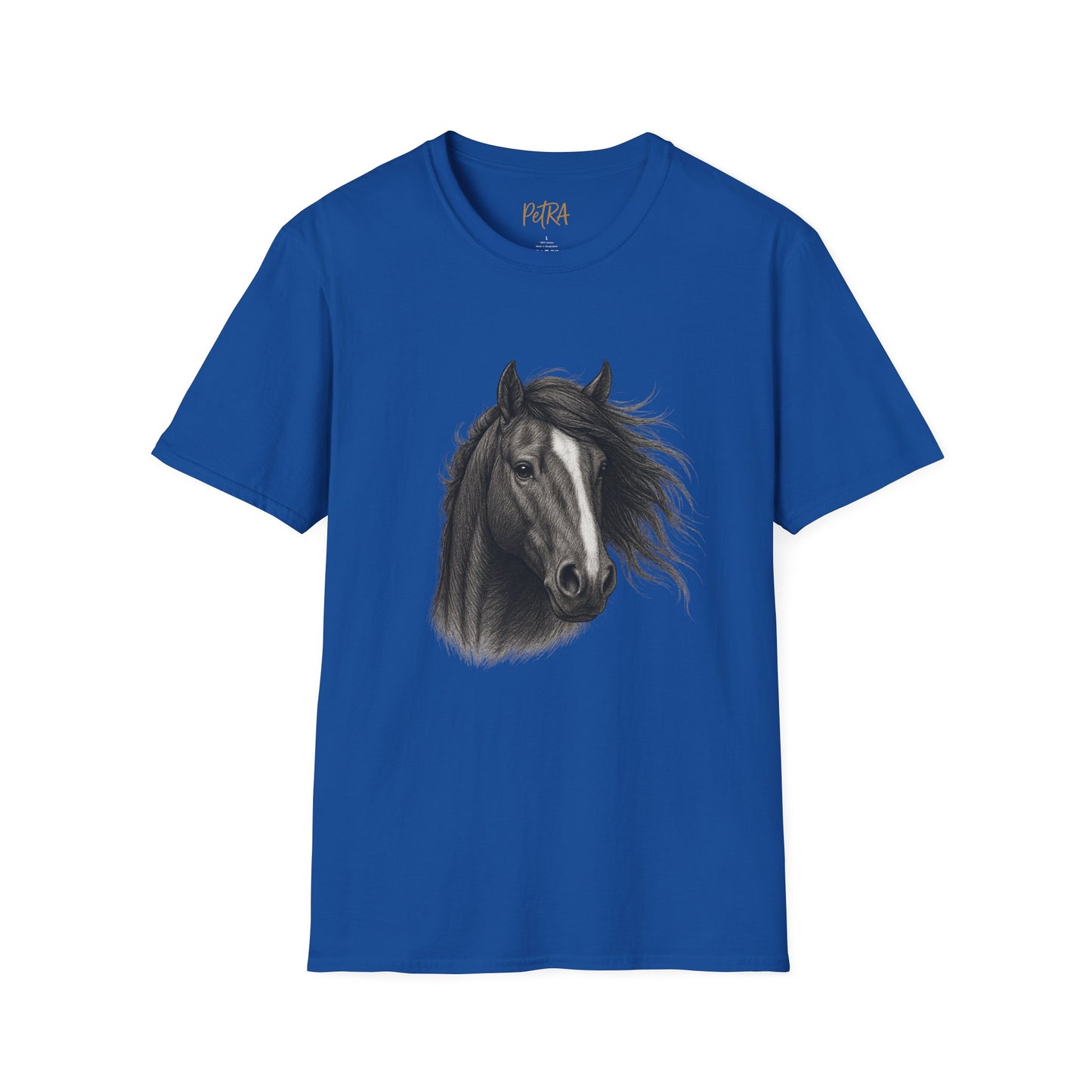 Horse Portrait Tee – Detailed Pencil Sketch Design – Unisex Fit